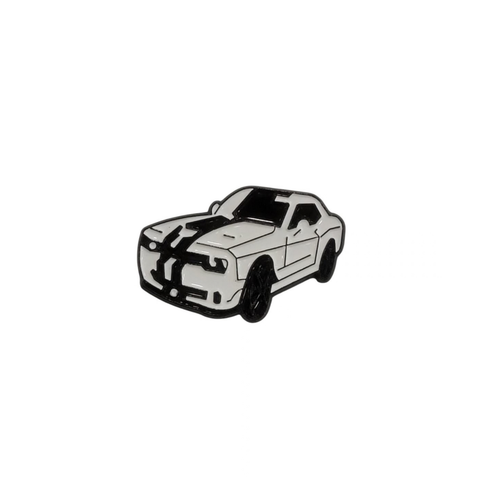 Metal Enamel Brooches 3m Sticker White Sports Car Charm