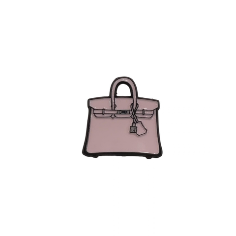 Metal Enamel Brooches 3m Sticker Pink Handbag Charm