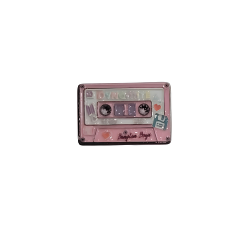 Metal Enamel Brooches 3m Sticker Cassette Tape Charm