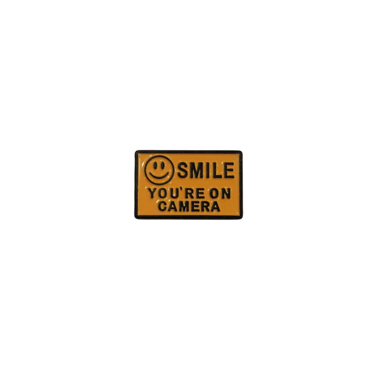 Metal Enamel Brooches 3m Sticker Smile you're on camera