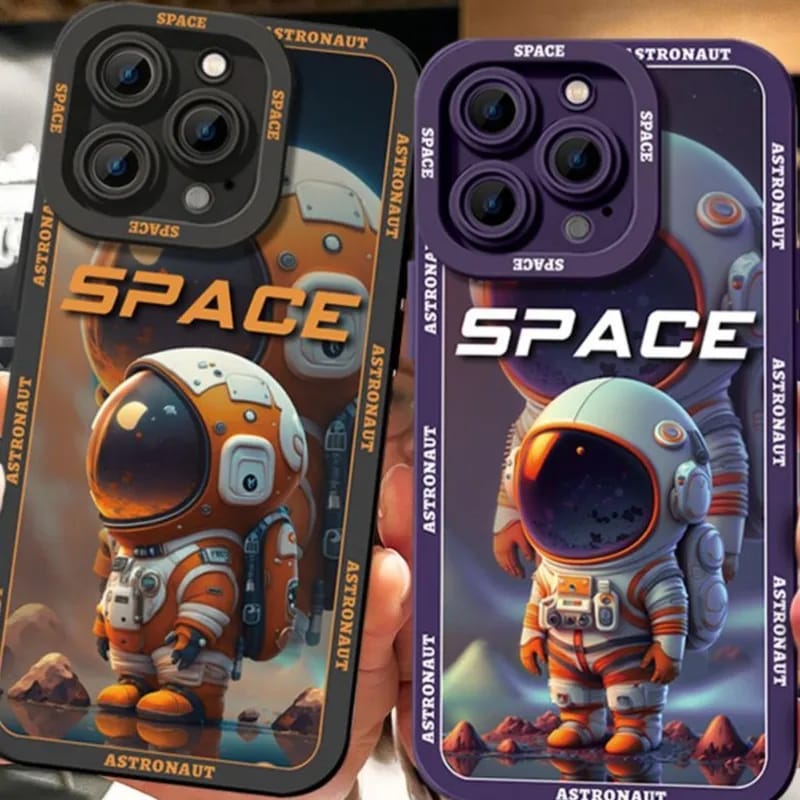 Space Astronaut Purple Case For iPhone