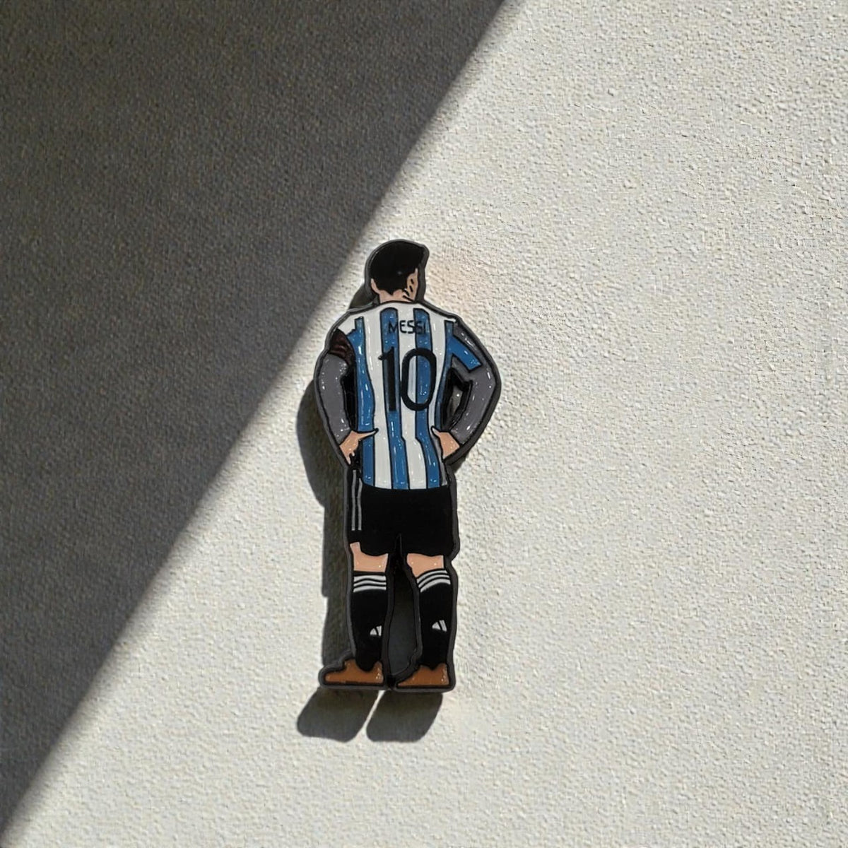 Metal Enamel Brooches 3m Sticker Fashion Jewelry Design Messi 10