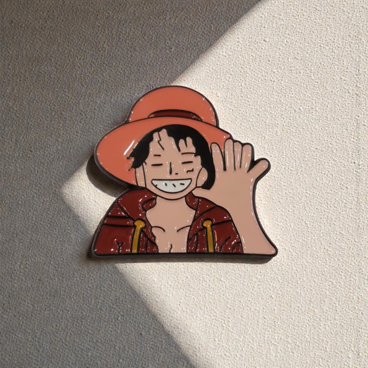 Metal Enamel Brooches 3m Sticker Fashion Jewelry Design Monkey D. Luffy 2