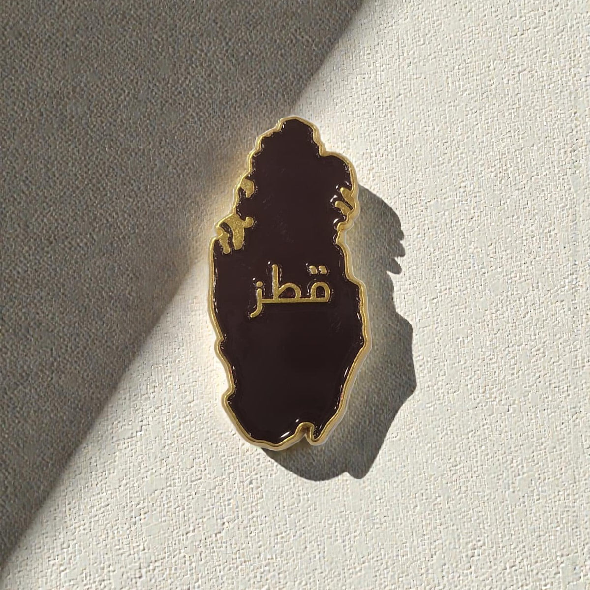 Metal Enamel Brooches 3m Sticker Fashion Jewelry Design Qatar map