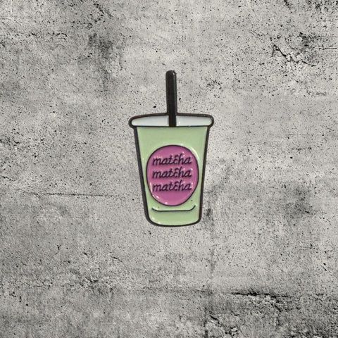 Metal Enamel Brooches 3m Sticker Fashion Jewelry Design Pink Drink Cup