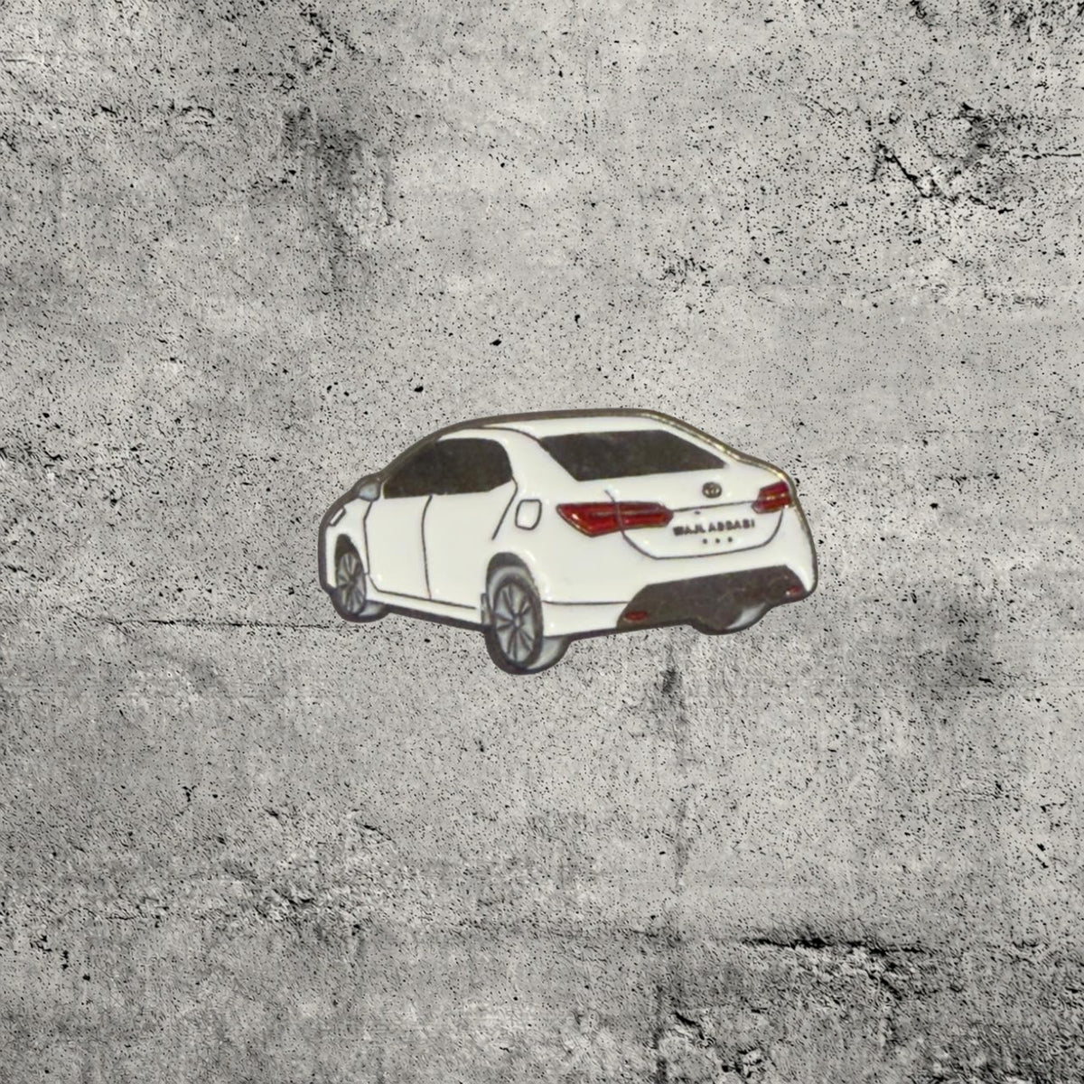 Metal Enamel Brooches 3m Sticker Fashion Jewelry Design White Car