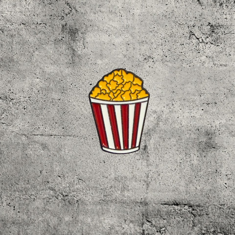Metal Enamel Brooches 3m Sticker Fashion Jewelry Design Popcorn