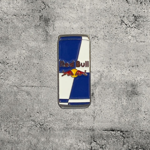 Metal Enamel Brooches 3m Sticker Fashion Jewelry Design Red Bull Can