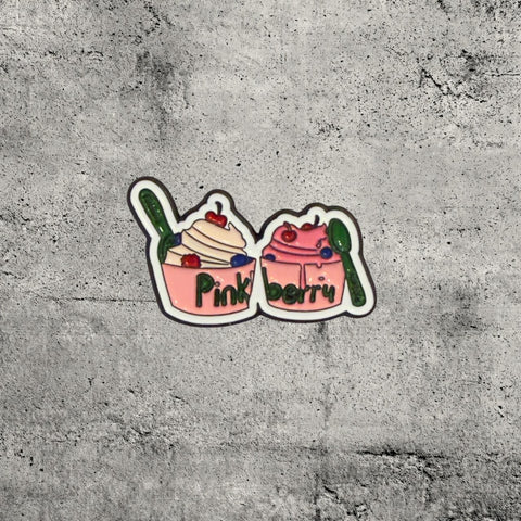 Metal Enamel Brooches 3m Sticker Fashion Jewelry Design Coffee + Cake