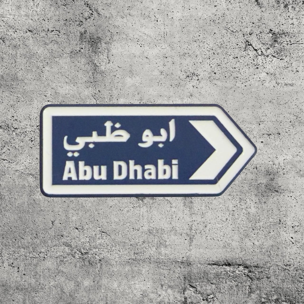 Metal Enamel Brooches 3m Sticker Fashion Jewelry Design Abu Dhabi road sign