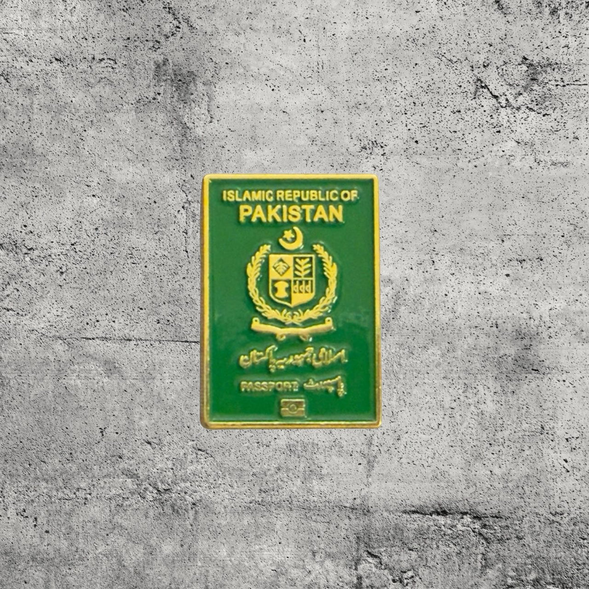 Metal Enamel Brooches 3m Sticker Fashion Jewelry Design Pakistan passport