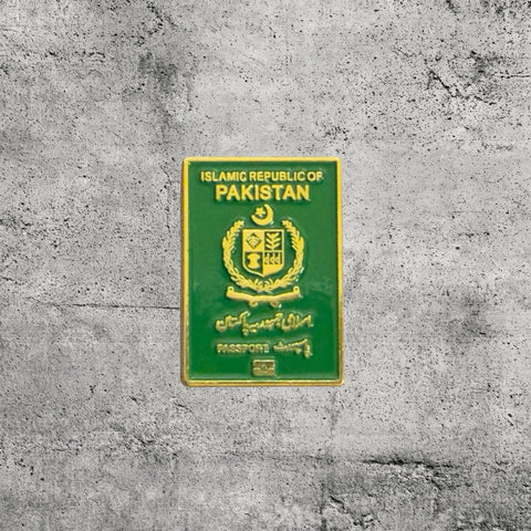 Metal Enamel Brooches 3m Sticker Fashion Jewelry Design Pakistan passport
