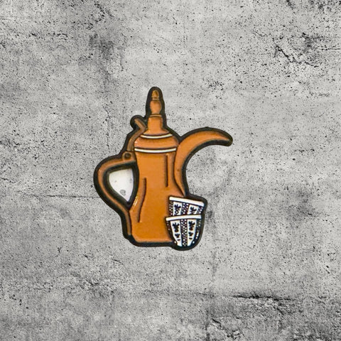 Metal Enamel Brooches 3m Sticker Fashion Jewelry Arabic dallah