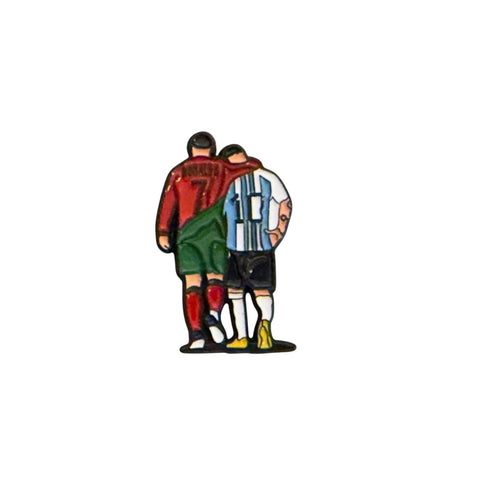 Metal Enamel Brooches 3m Sticker Fashion Jewelry Design Ronaldo & Messi