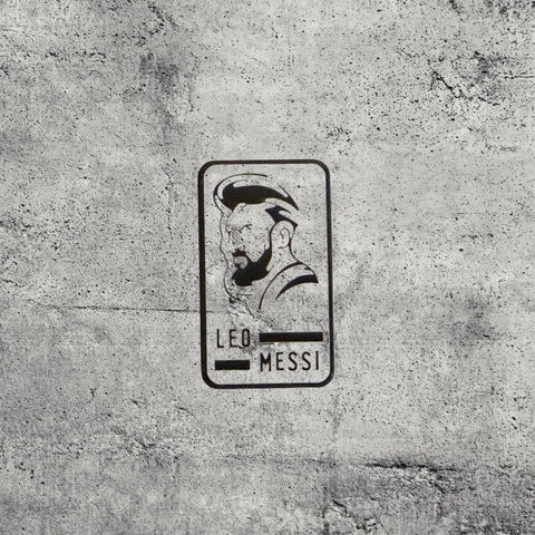 Metal Enamel Brooches 3m Sticker Fashion Jewelry Design Leo Messi Minimal
