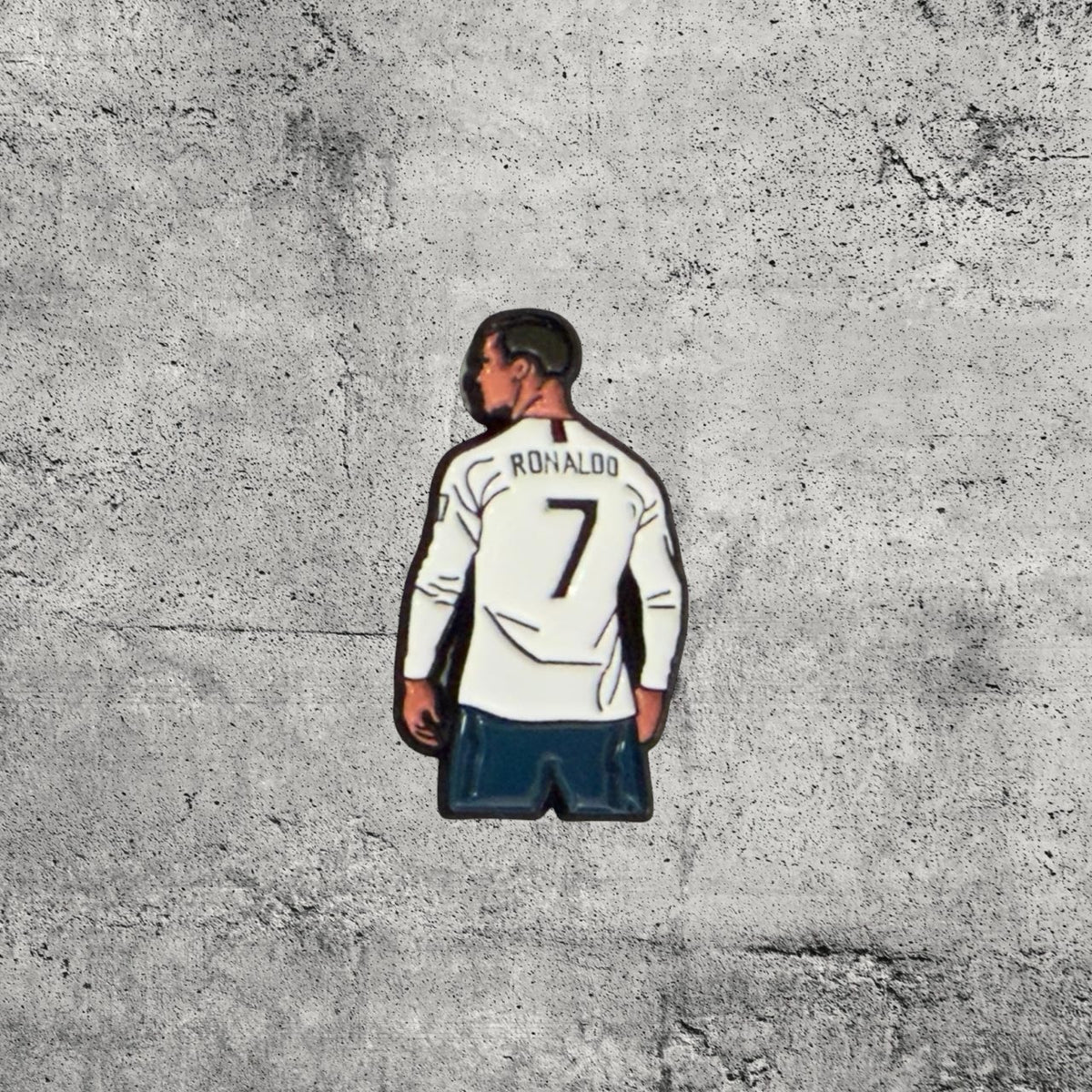Metal Enamel Brooches 3m Sticker Fashion Jewelry Design Cristiano Ronaldo (Portugal Jersey)