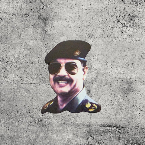 Metal Enamel Brooches 3m Sticker Fashion Jewelry Design Saddam Hussein