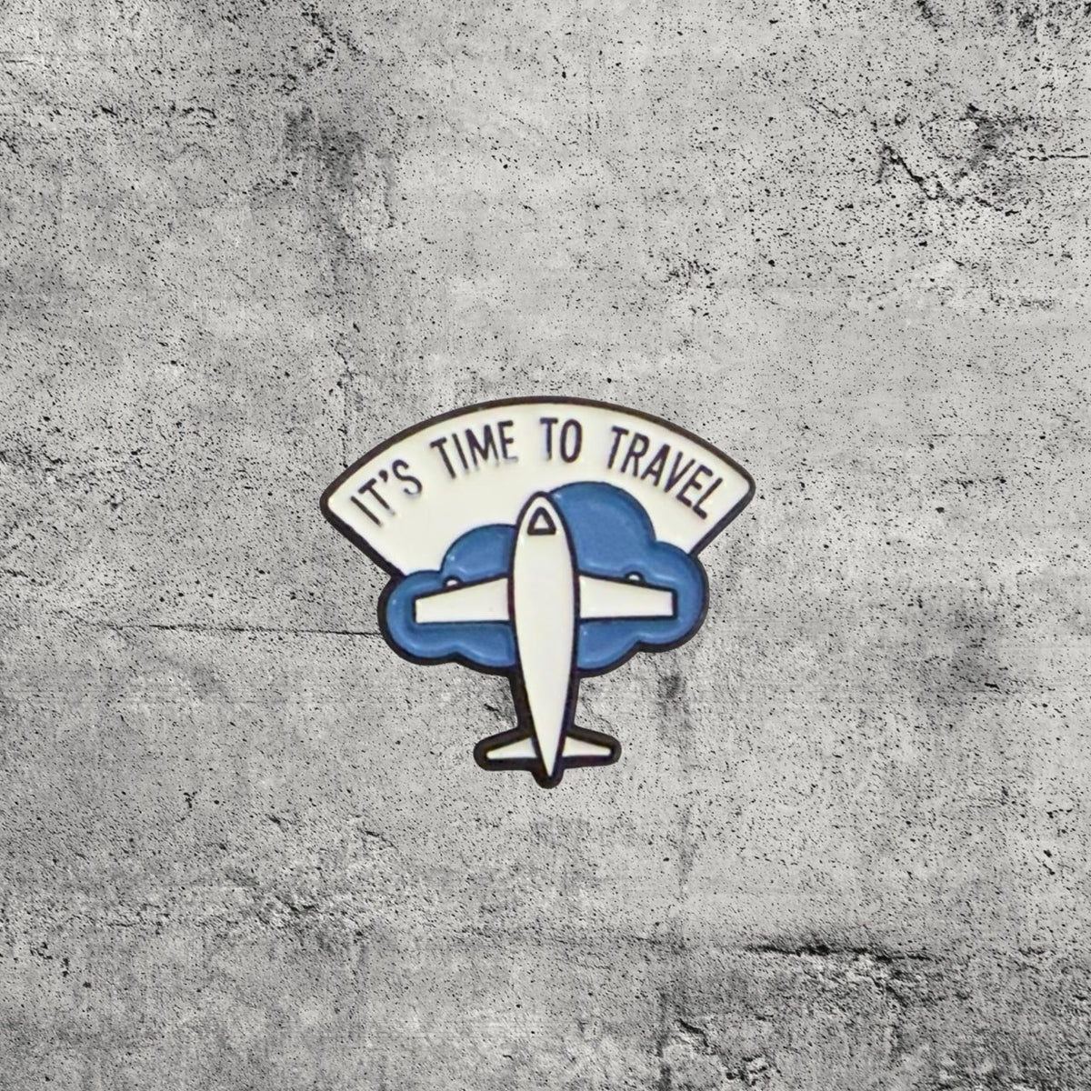 Metal Enamel Brooches 3m Sticker Fashion Jewelry Design It’s Time To Travel