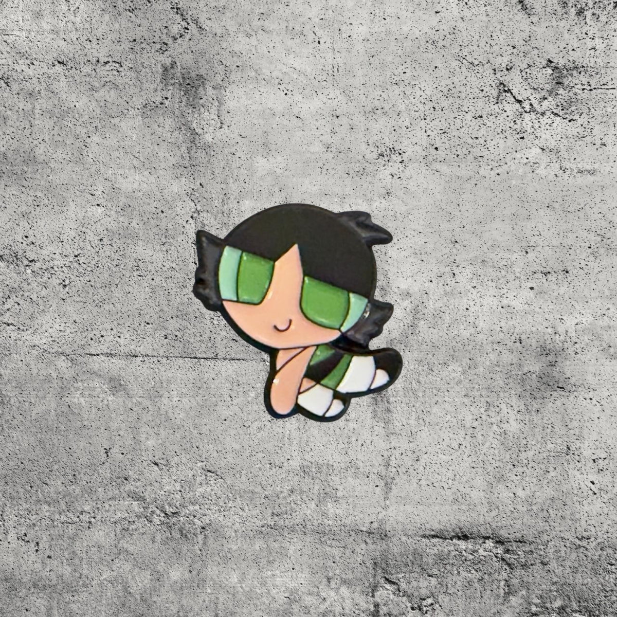 Metal Enamel Brooches 3m Sticker Fashion Jewelry Design Powerpuff