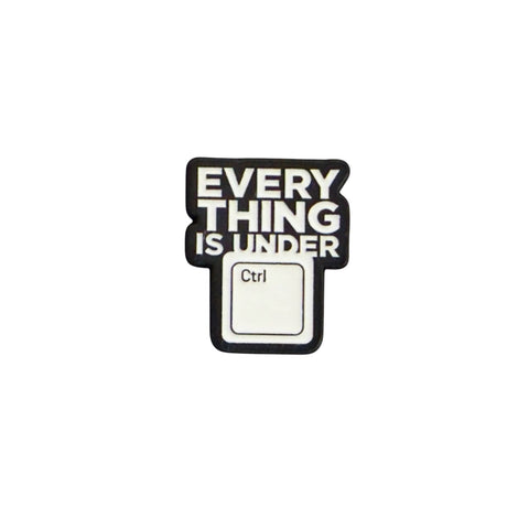 Metal Enamel Brooches 3m Sticker Fashion Jewelry Design Everything Is Under Ctrl