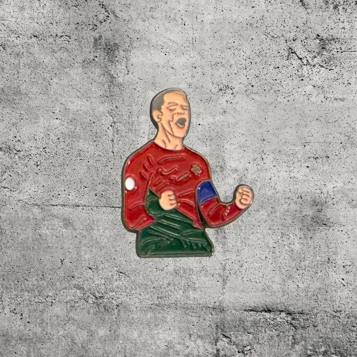 Metal Enamel Brooches 3m Sticker Fashion Jewelry Design Cristiano Ronaldo