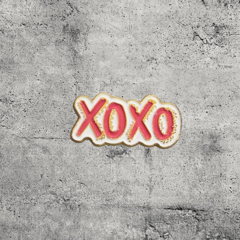 Metal Enamel Brooches 3m Sticker Fashion Jewelry Design XOXO Love