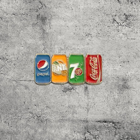 Metal Enamel Brooches 3m Sticker Fashion Jewelry Design Soft Drinks Combo