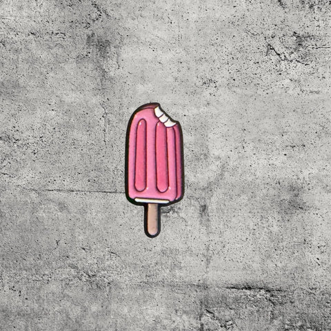 Metal Enamel Brooches 3m Sticker Fashion Jewelry Design Pink Ice Cream