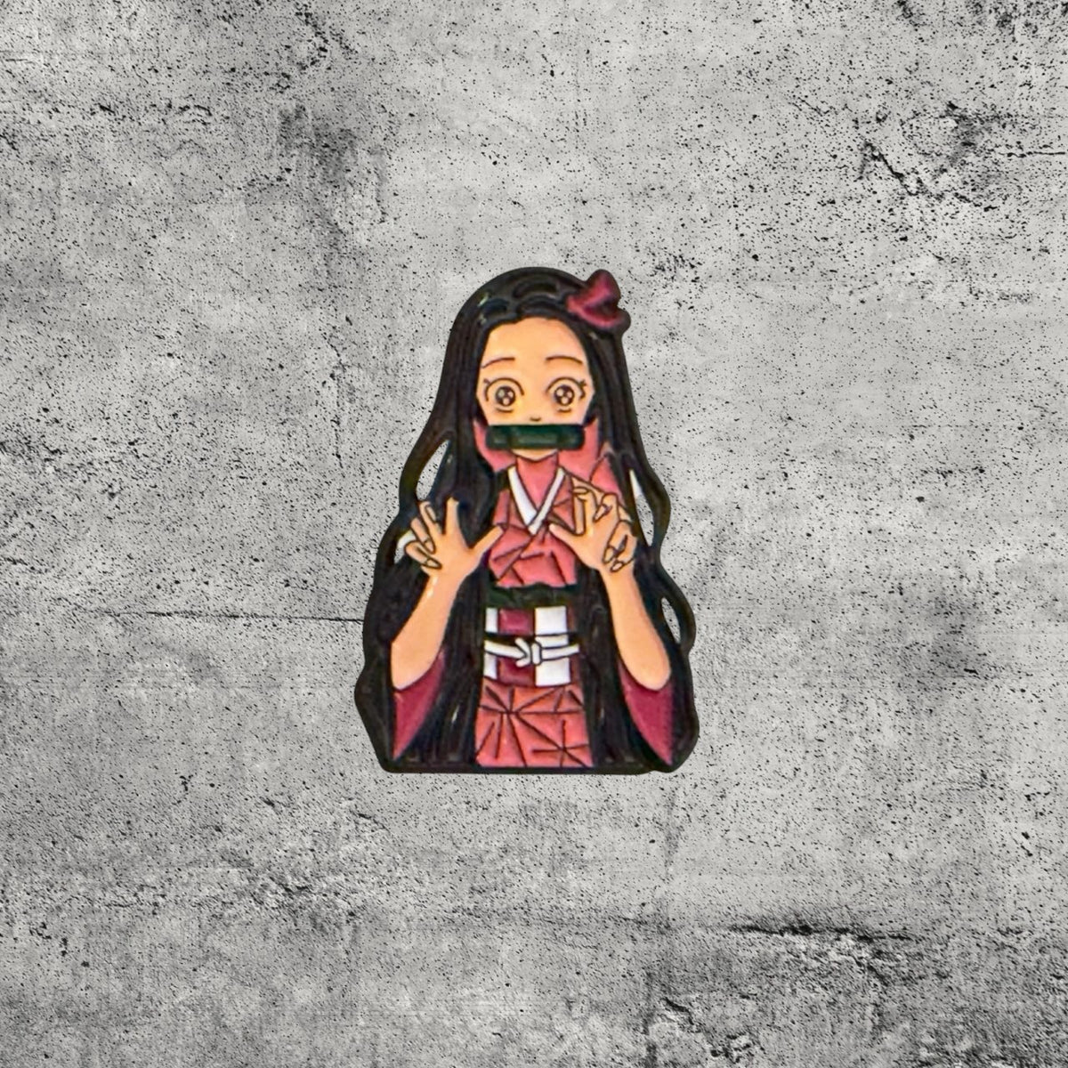 Metal Enamel Brooches 3m Sticker Fashion Jewelry Design Anime Girl
