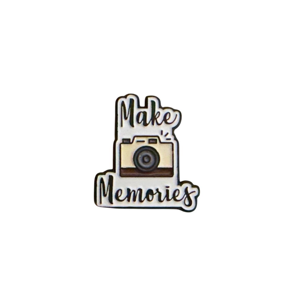 Metal Enamel Brooches 3m Sticker Fashion Jewelry Design Make Memories Camera