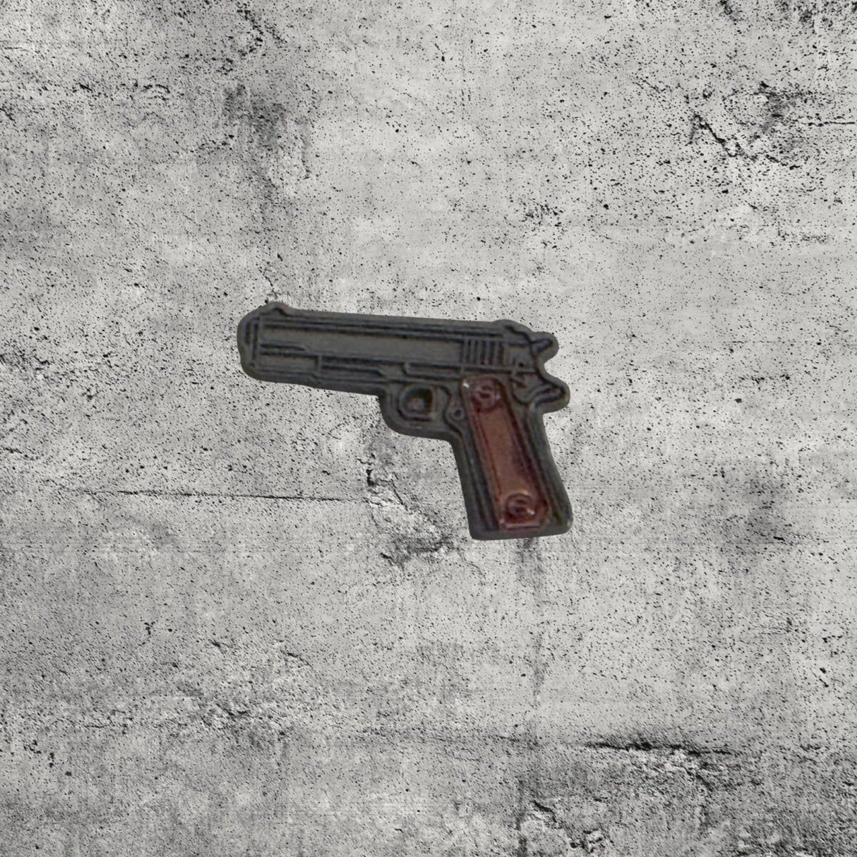 Metal Enamel Brooches 3m Sticker Fashion Jewelry Design Pistol Gun