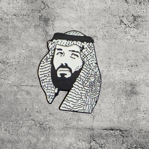 Metal Enamel Brooches 3m Sticker Fashion Jewelry Design Saudi King
