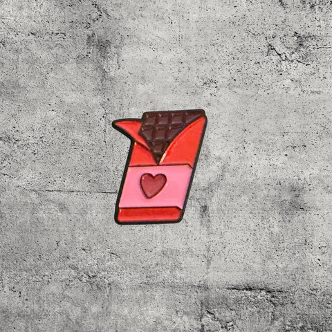 Metal Enamel Brooches 3m Sticker Fashion Jewelry Design Chocolates