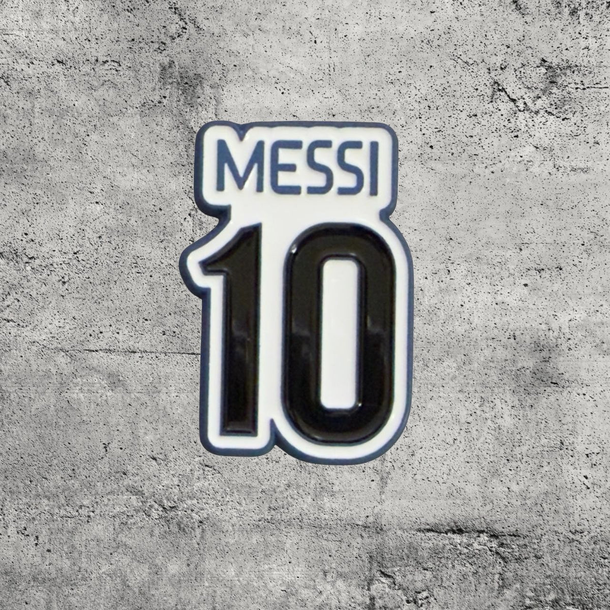 Metal Enamel Brooches 3m Sticker Fashion Jewelry Design Messi 10