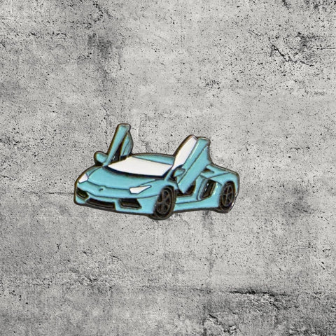 Metal Enamel Brooches 3m Sticker Fashion Jewelry Design Sports Car