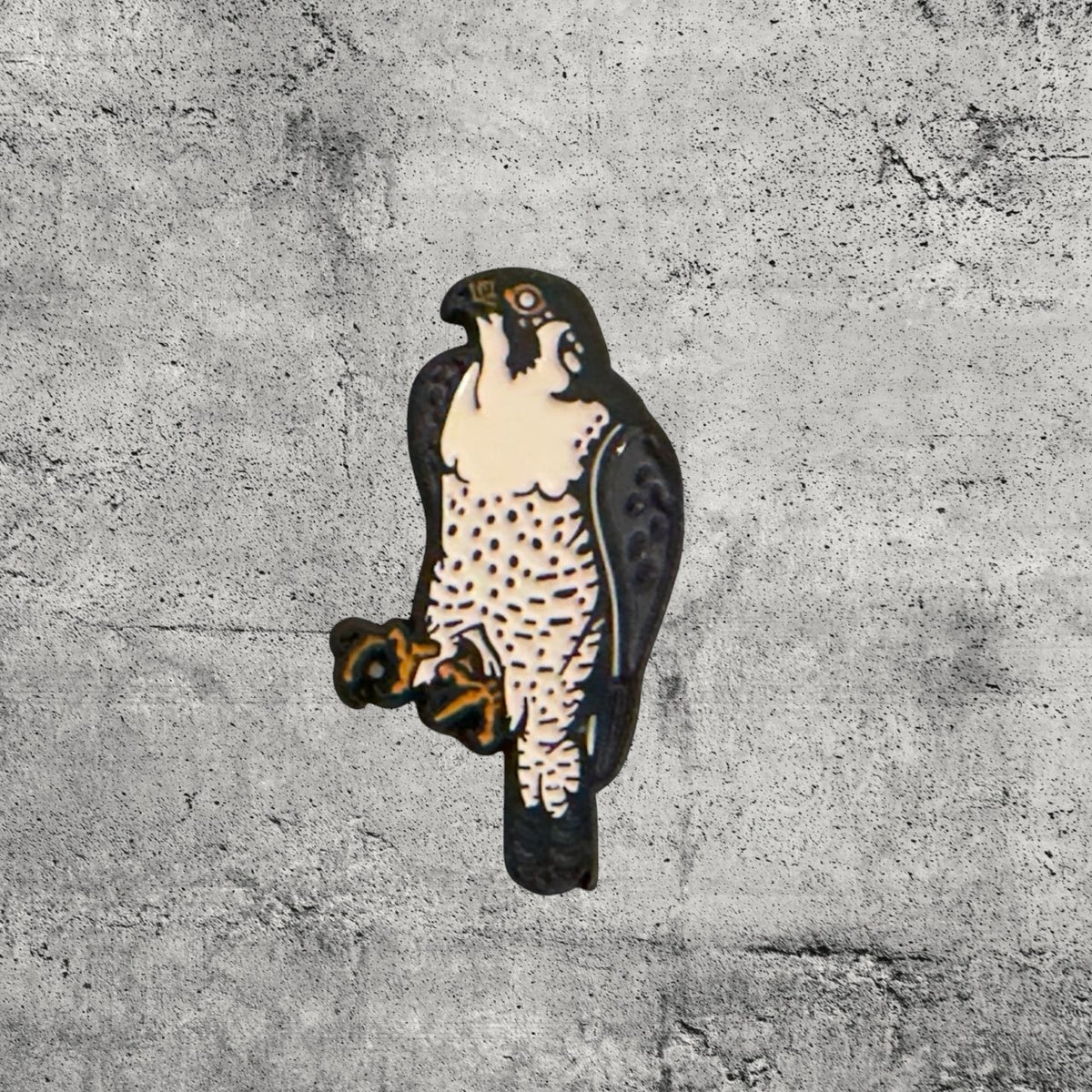 Metal Enamel Brooches 3m Sticker Fashion Jewelry Design Falcon Bird