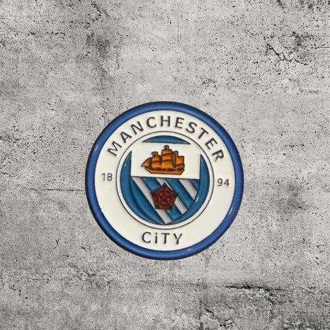 Metal Enamel Brooches 3m Sticker Fashion Jewelry Design Manchester City Logo