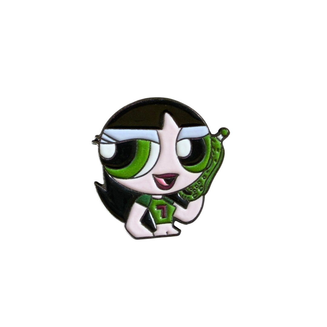 Metal Enamel Brooches 3m Sticker Powerpuff Girls 1