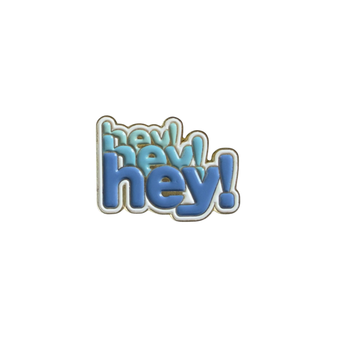 Metal Enamel Brooches 3m Sticker Hey hey hey