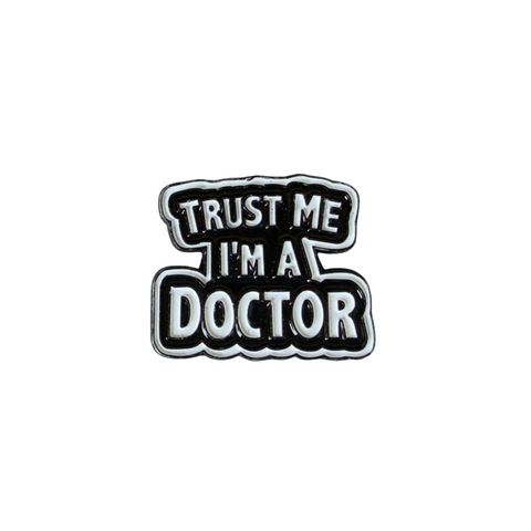 Metal Enamel Brooches 3m Sticker Trust me i'm doctor