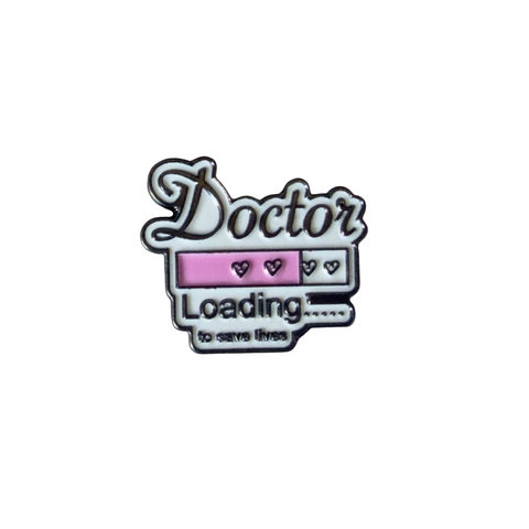 Metal Enamel Brooches 3m Sticker Doctor Loading