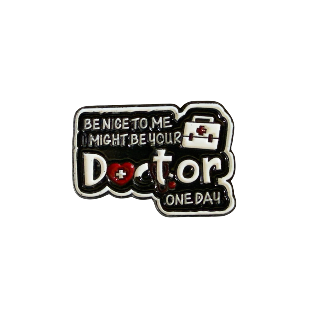 Metal Enamel Brooches 3m Sticker Doctor