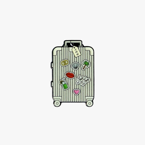 Metal Enamel Brooches 3m Sticker suitcase