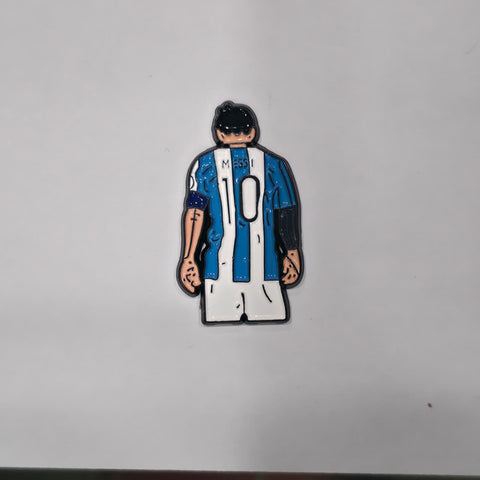 Metal Enamel Brooches 3m Sticker Messi 10