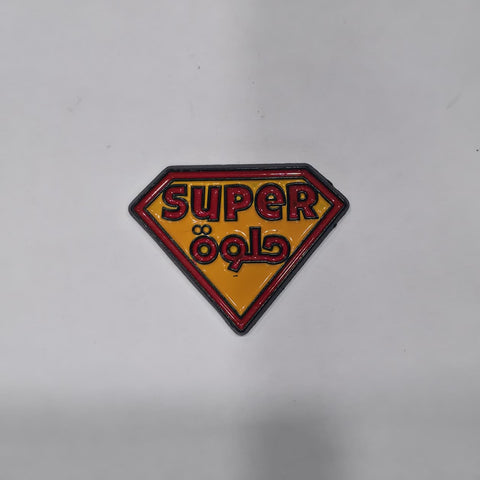 Metal Enamel Brooches 3m Sticker Super Helwa