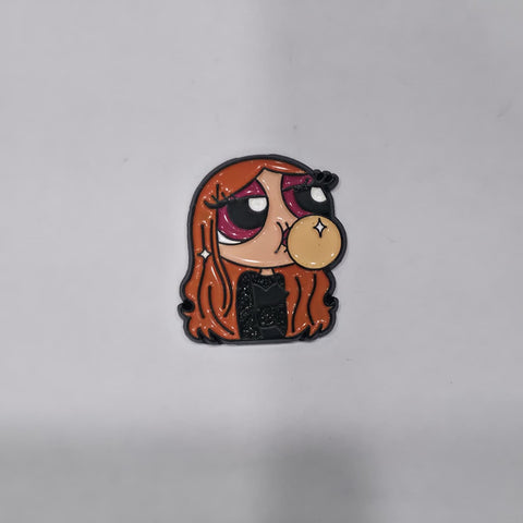 Metal Enamel Brooches 3m Sticker Powerpuff Girl