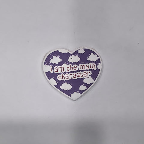 Metal Enamel Brooches 3m Sticker I am the main character