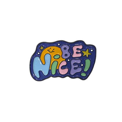 Metal Enamel Brooches 3m Sticker Be Nice