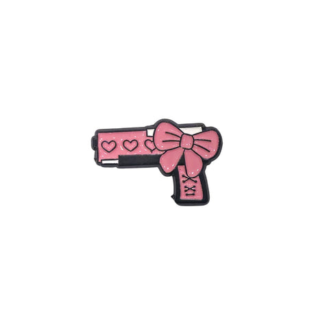 Metal Enamel Brooches 3m Sticker pink pistol