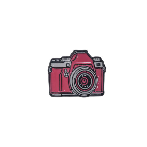 Metal Enamel Brooches 3m Sticker Pink Camera
